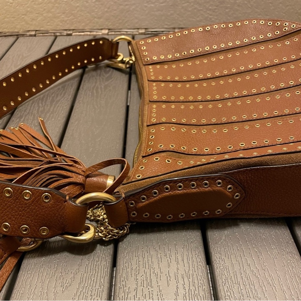 Michael Kors Women's  Guitar Strap Purse | Brooklyn Grommet | Tassel - Picture 15 of 16